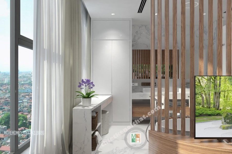 Thiết kế nội thất nhà vệ sinh chung cư VINHOME Nguyễn Chí Thanh